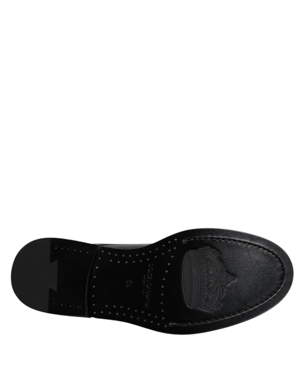 Dolce & Gabbana Black Patent Leather Derby Lace Up Formal Dress Shoes - ACCEXO