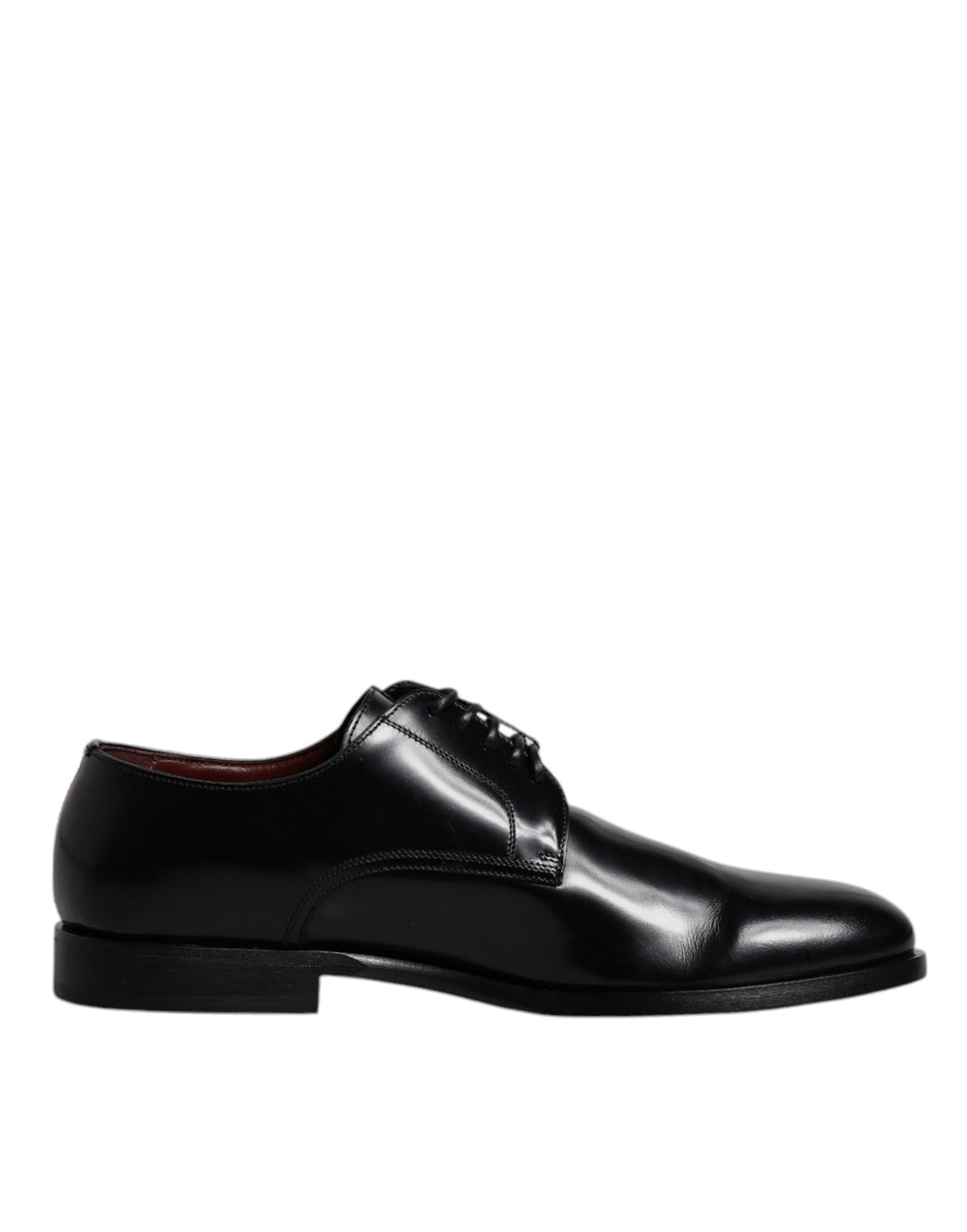 Dolce & Gabbana Black Calfskin Leather Derby Lace Up Formal Dress Shoes - ACCEXO