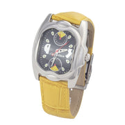 Chronotech Yellow Leather Watch - ACCEXO