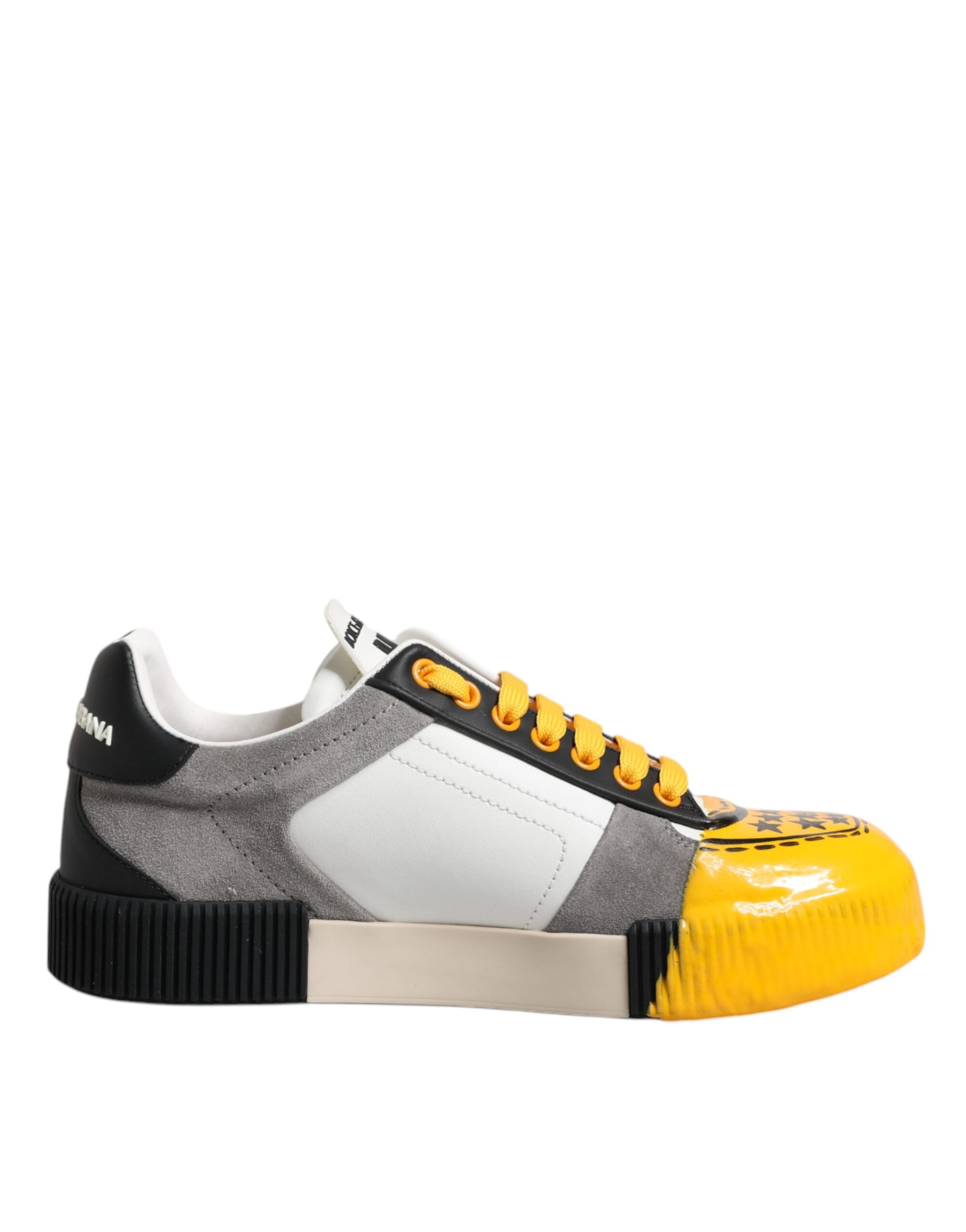 Dolce & Gabbana Multicolor Leather DNA Low Top Sneakers Shoes - ACCEXO Main image