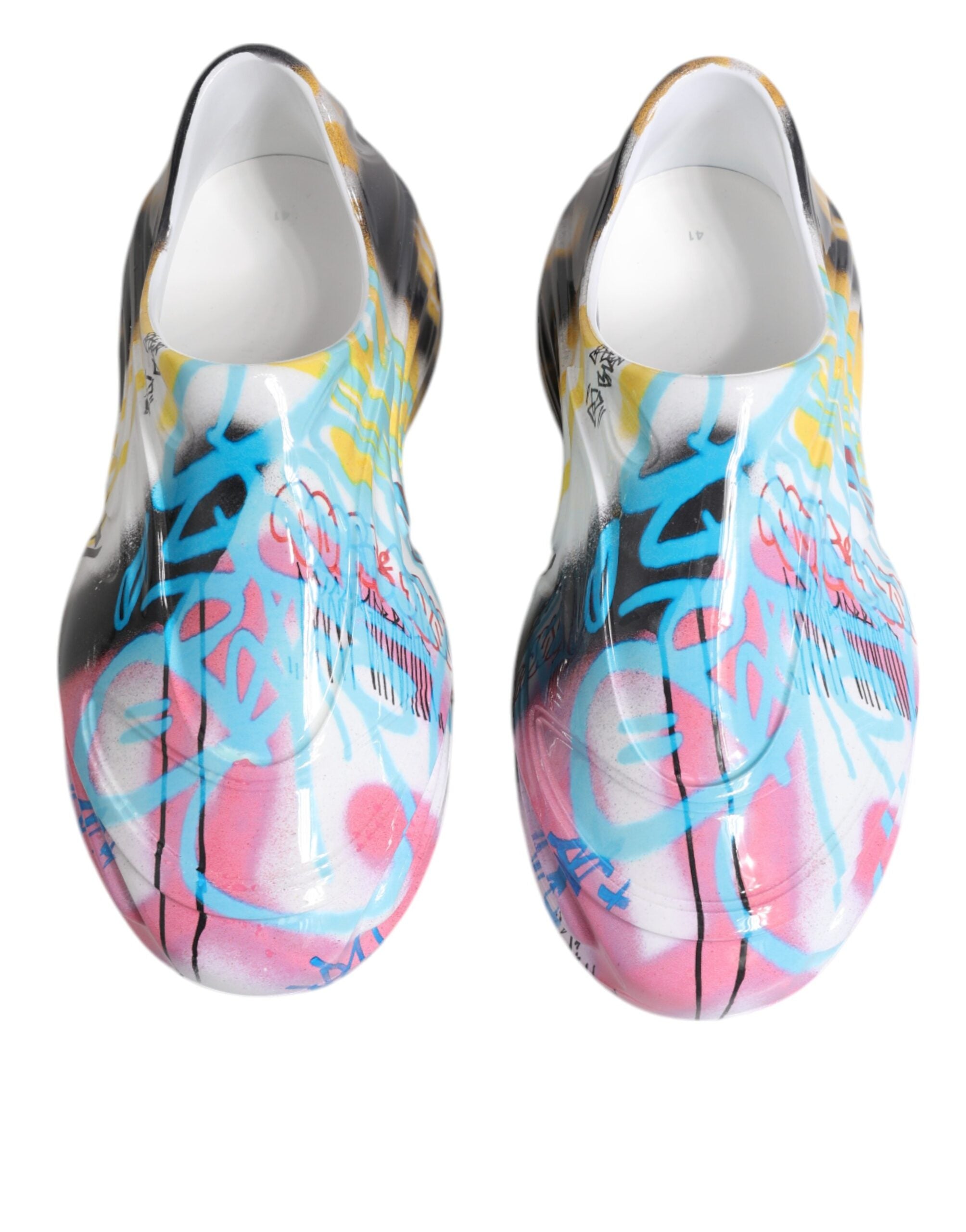 Dolce & Gabbana Multicolor Graffiti Daymaster Sneakers Shoes - ACCEXO
