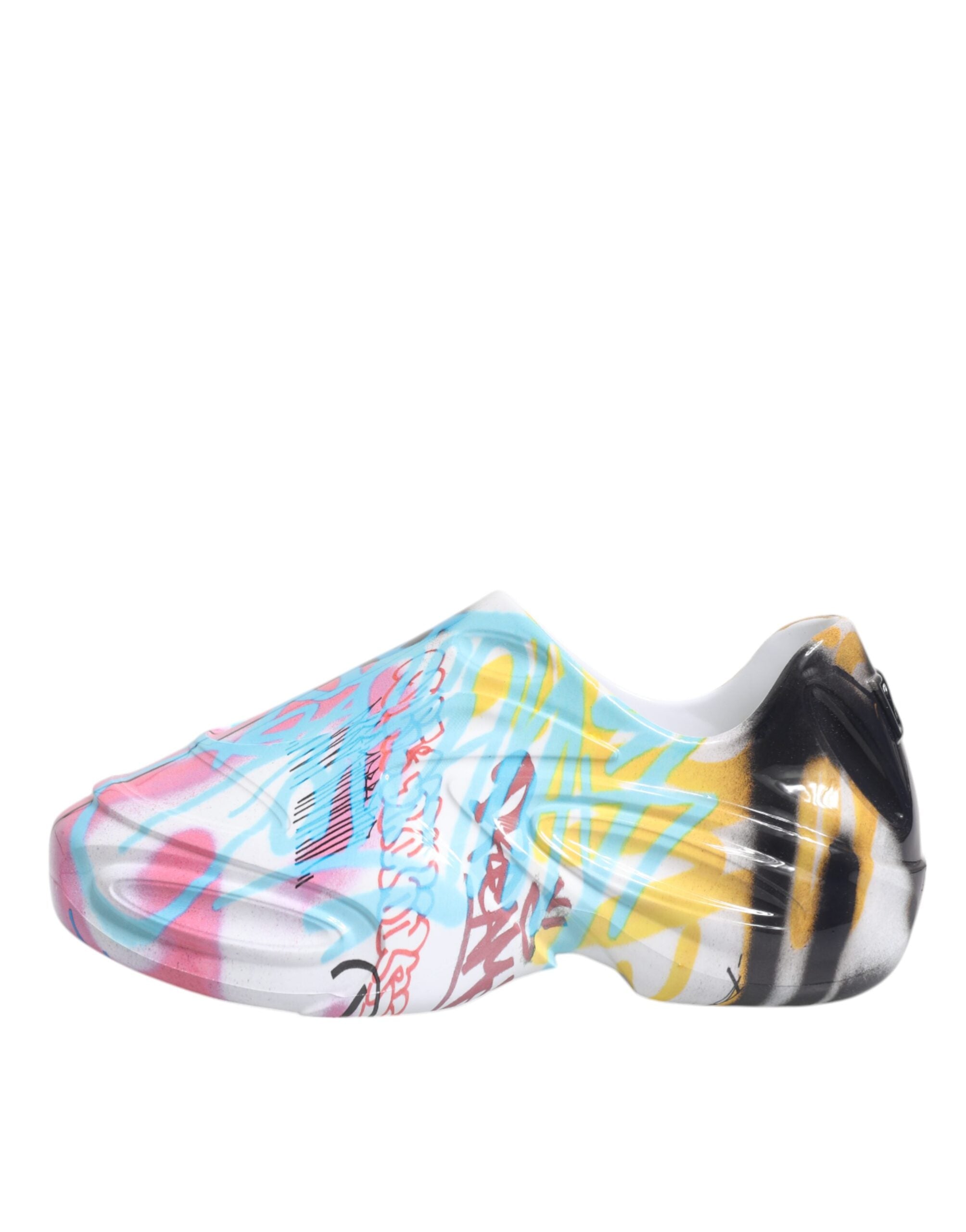 Dolce & Gabbana Multicolor Graffiti Daymaster Sneakers Shoes - ACCEXO