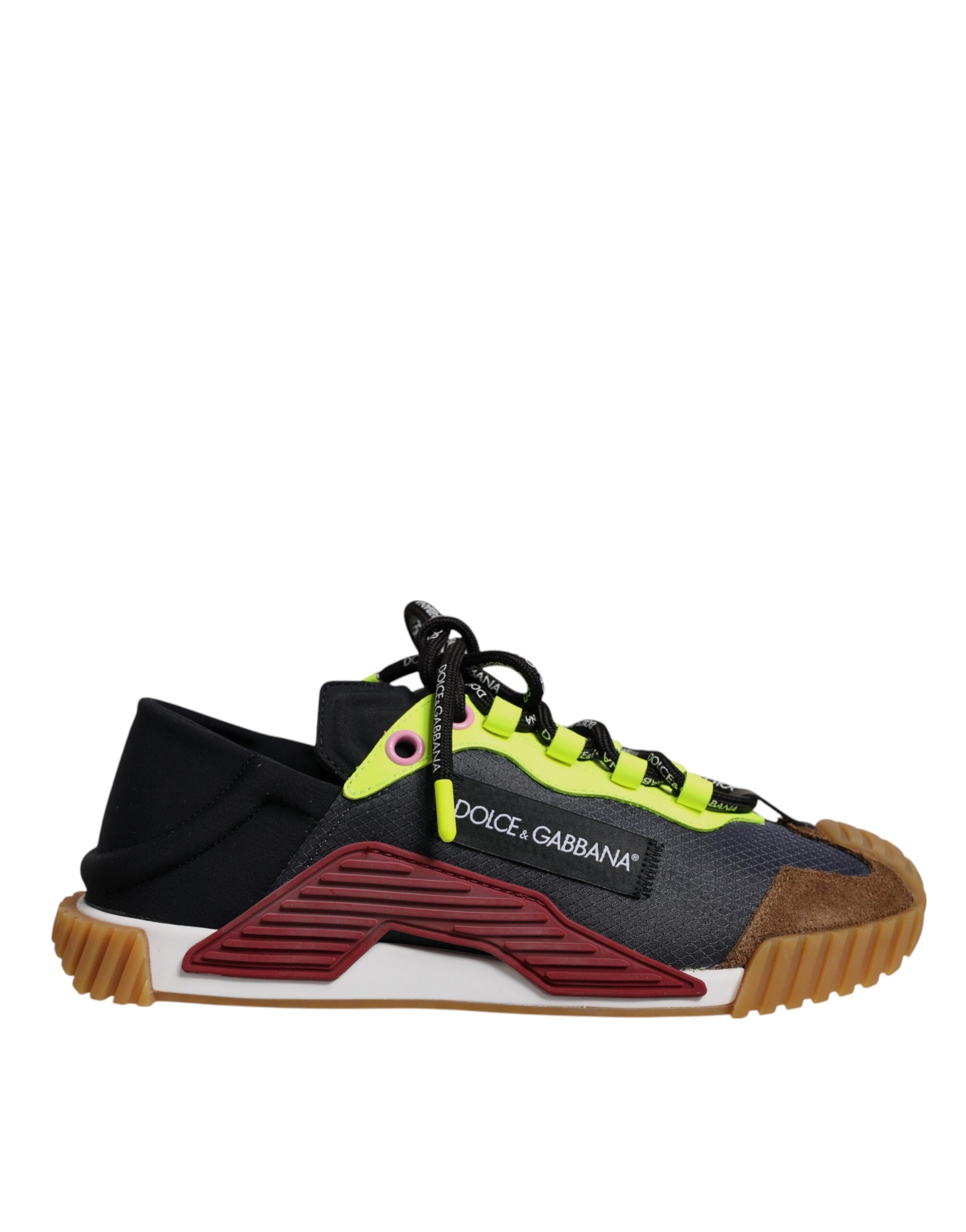 Dolce & Gabbana Multicolor Nylon Low Top NS1 Sneakers Shoes for Men
