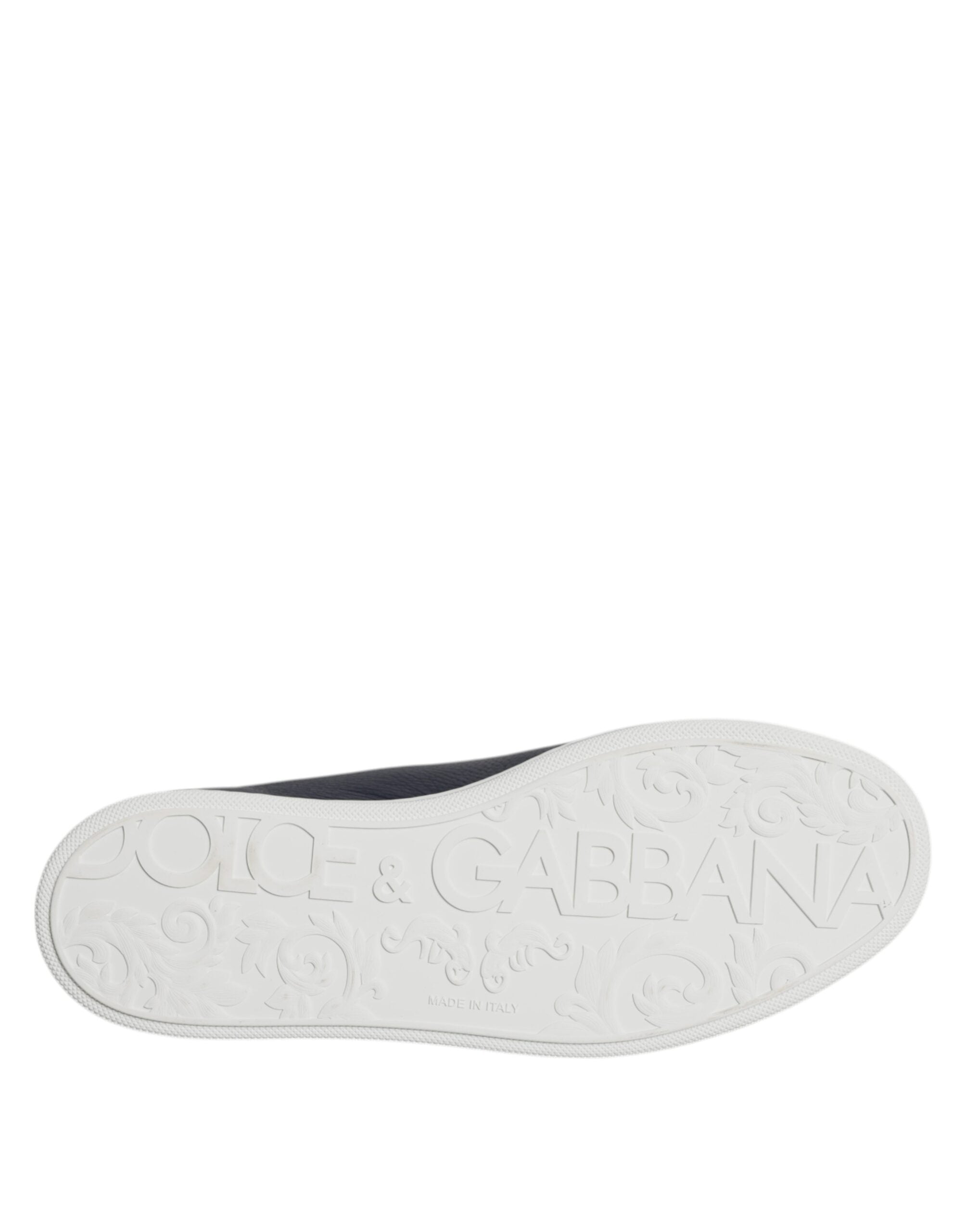 Dolce & Gabbana Black Low Top Men Saint Tropez Sneakers Shoes - ACCEXO