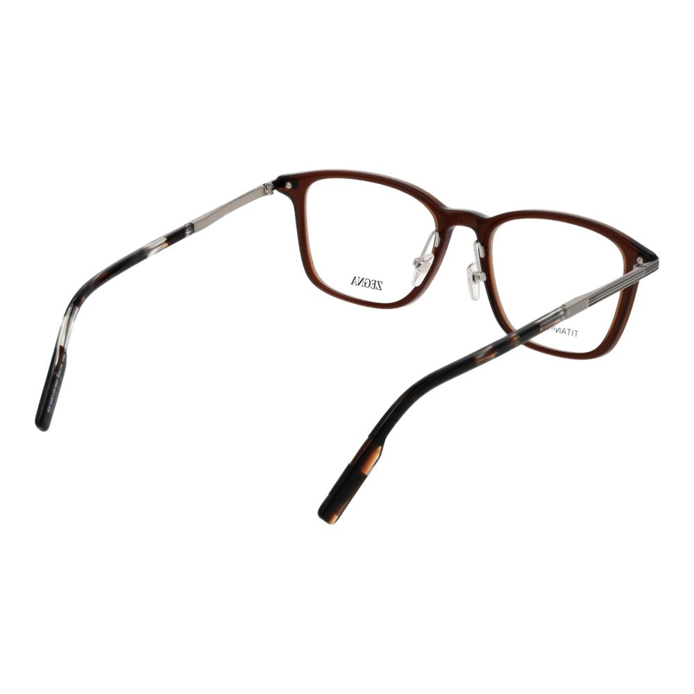 Ermenegildo Zegna Brown Men Optical Frames - ACCEXO