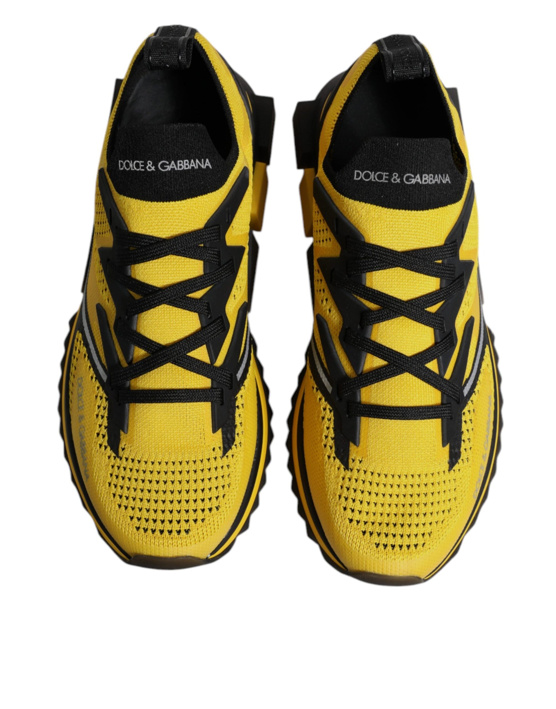 Dolce & Gabbana Yellow SORRENTO Sport Stretch Sneakers Shoes - ACCEXO