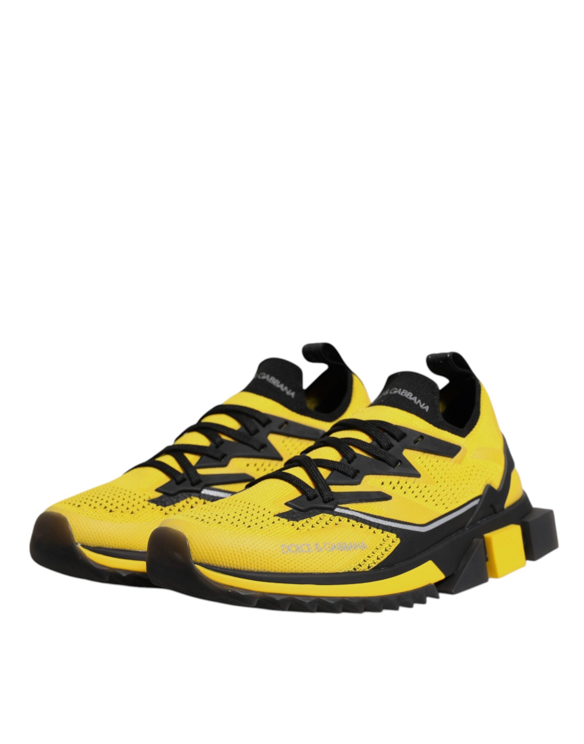 Dolce & Gabbana Yellow SORRENTO Sport Stretch Sneakers Shoes - ACCEXO