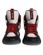 Dolce & Gabbana Multicolor Leather High Top Sneakers Shoes - ACCEXO
