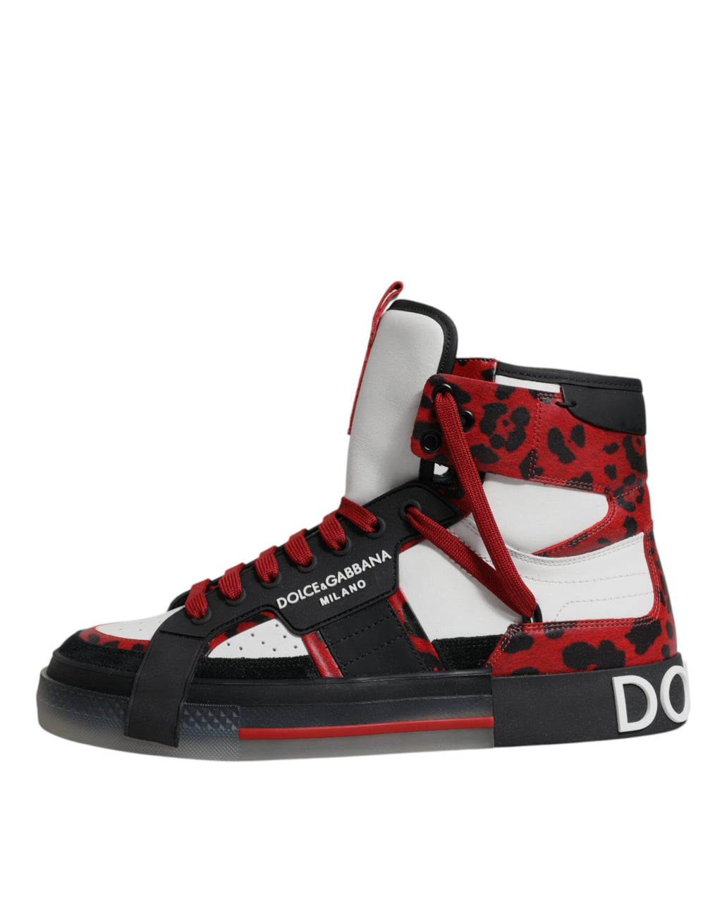 Dolce & Gabbana Multicolor Leather High Top Sneakers Shoes - ACCEXO
