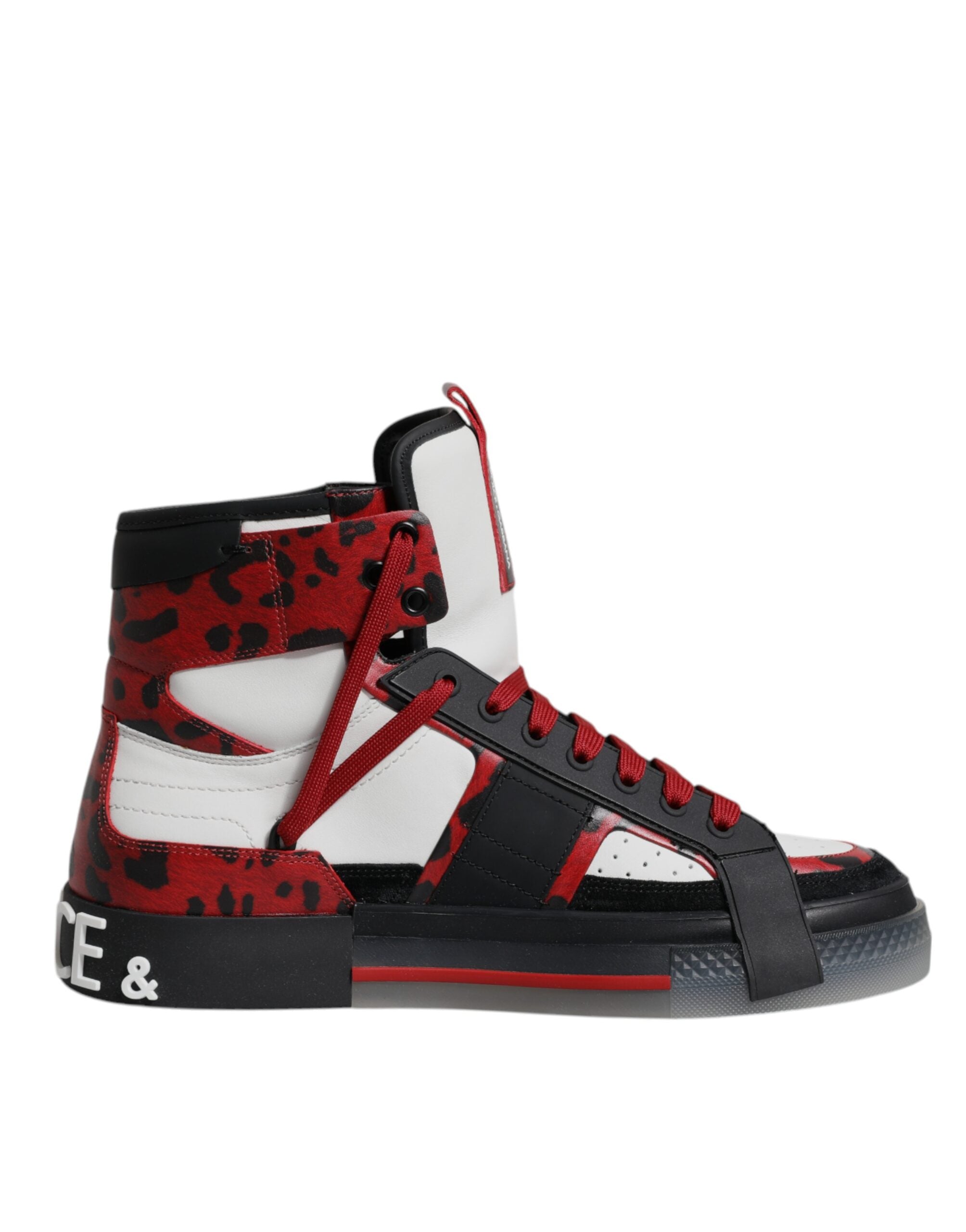 Dolce & Gabbana Multicolor Leather High Top Sneakers Shoes - ACCEXO Main image