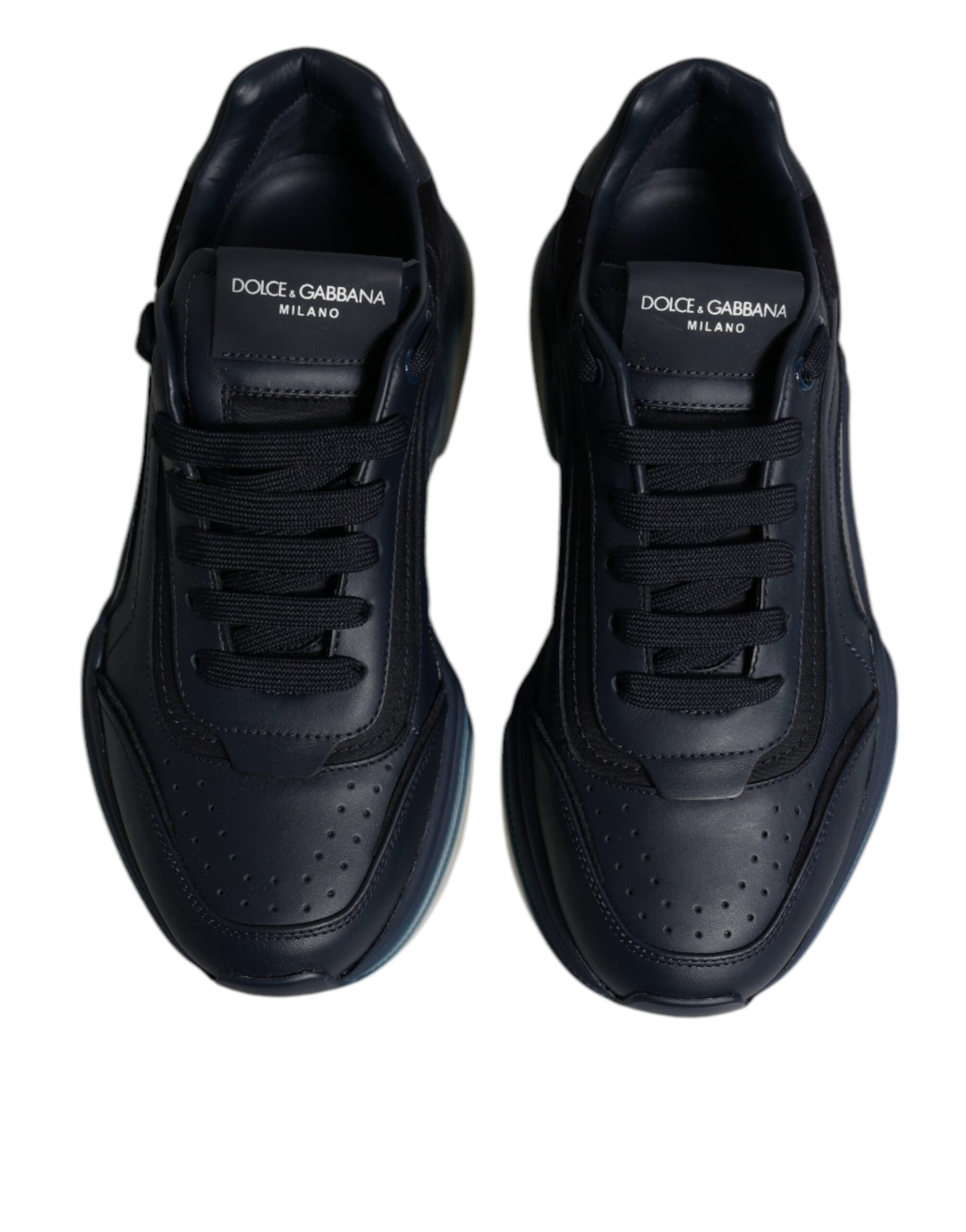 Dolce & Gabbana Navy Blue Daymaster Low Top Men Sneakers Shoes - ACCEXO