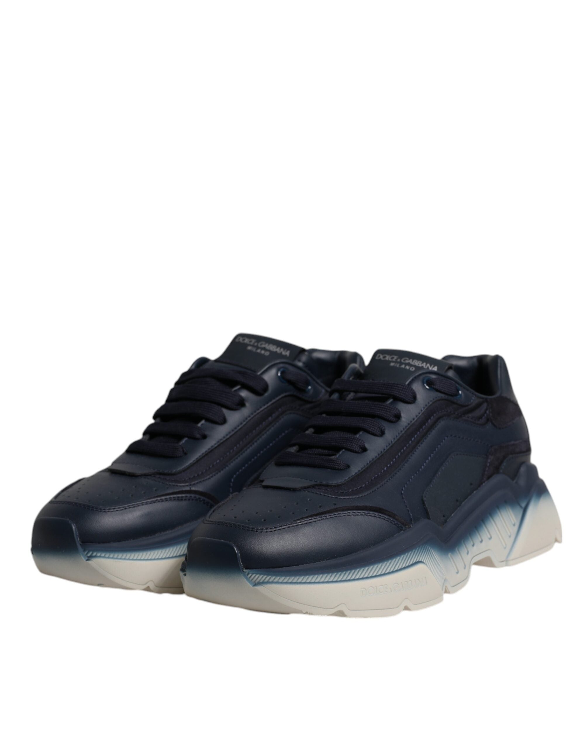 Dolce & Gabbana Navy Blue Daymaster Low Top Men Sneakers Shoes - ACCEXO