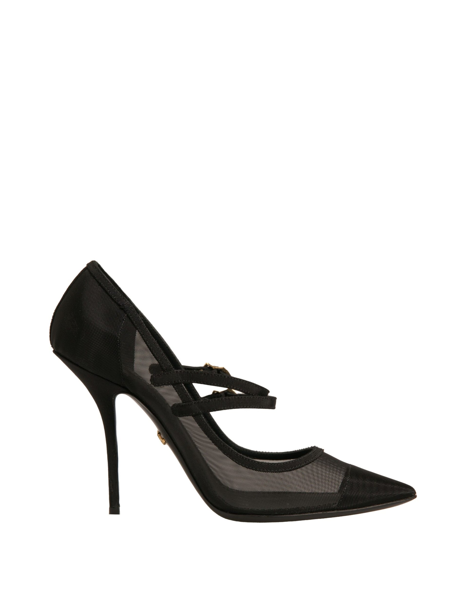 Dolce & Gabbana Black Mesh Mary Jane High Heels Pumps Shoes - ACCEXO
