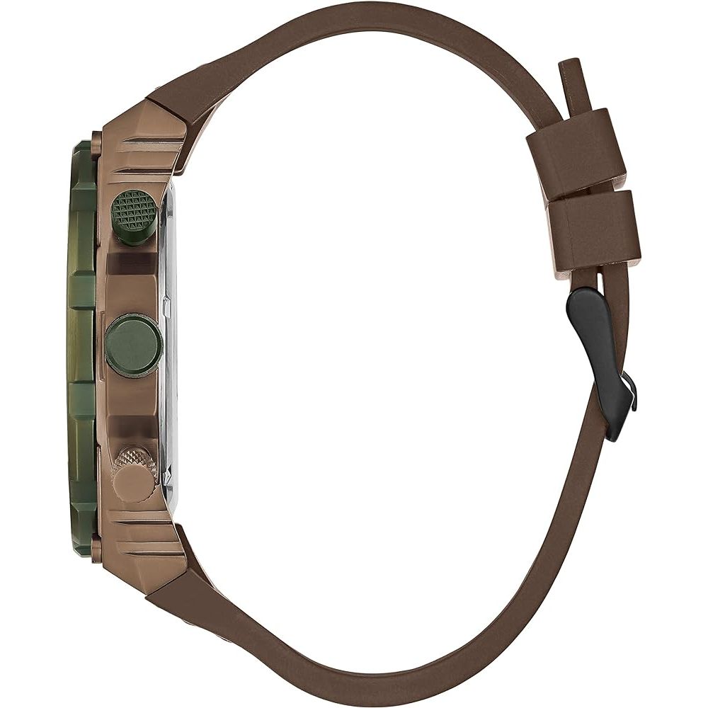 Guess Brown Silicone Watch - ACCEXO