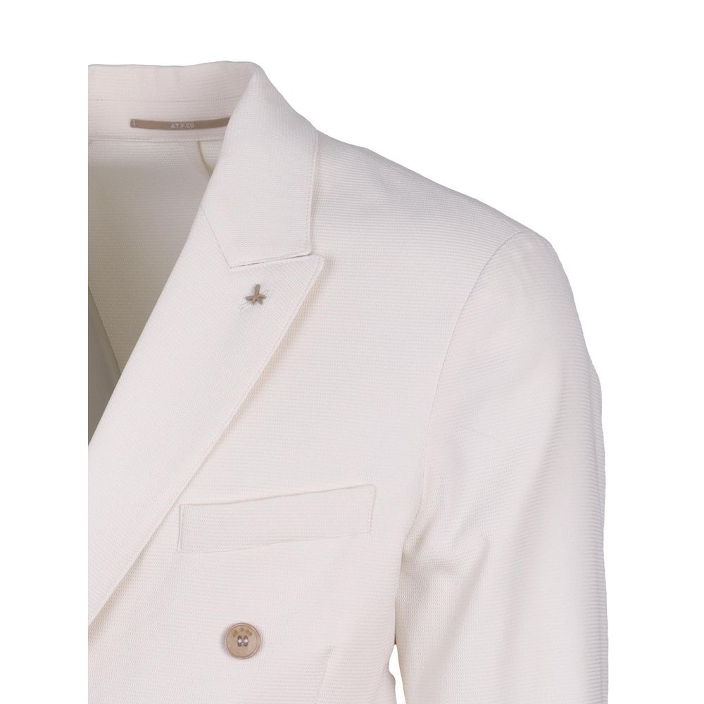 AT.P.CO White Polyester Blazer - ACCEXO