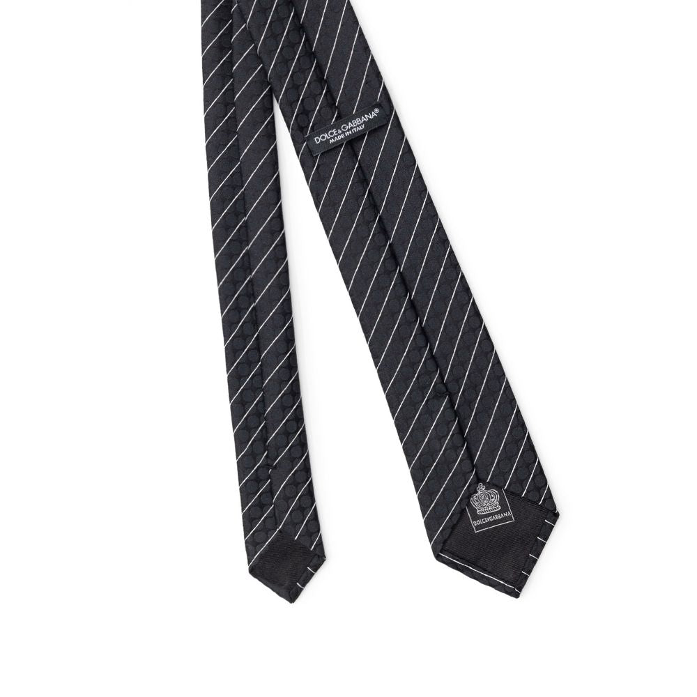 Dolce & Gabbana Black Polyester Ties & Bowty - ACCEXO