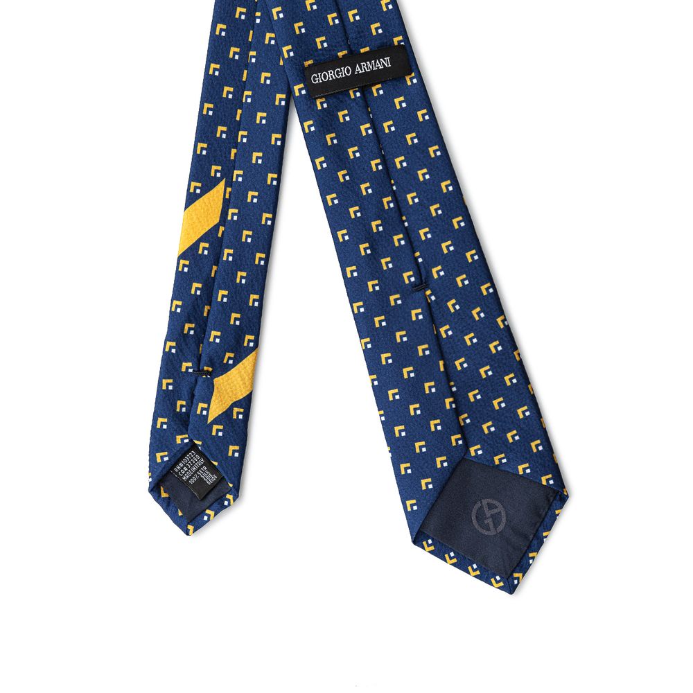 Giorgio Armani Blue Silk Ties & Bowty - ACCEXO