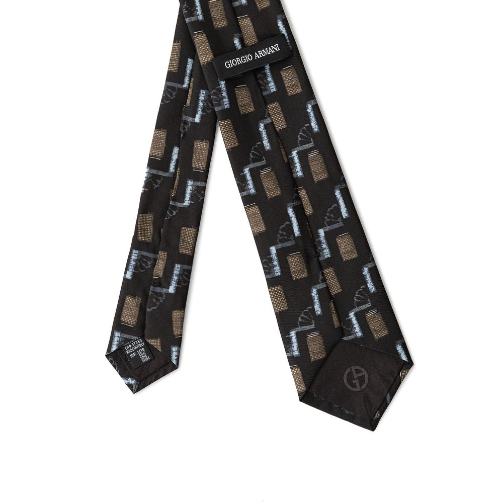 Giorgio Armani Black Silk Ties & Bowty - ACCEXO