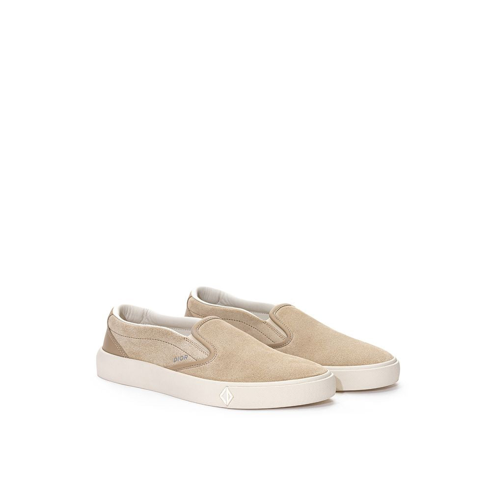Dior Beige Leather Slip-On Loafers Secondary image