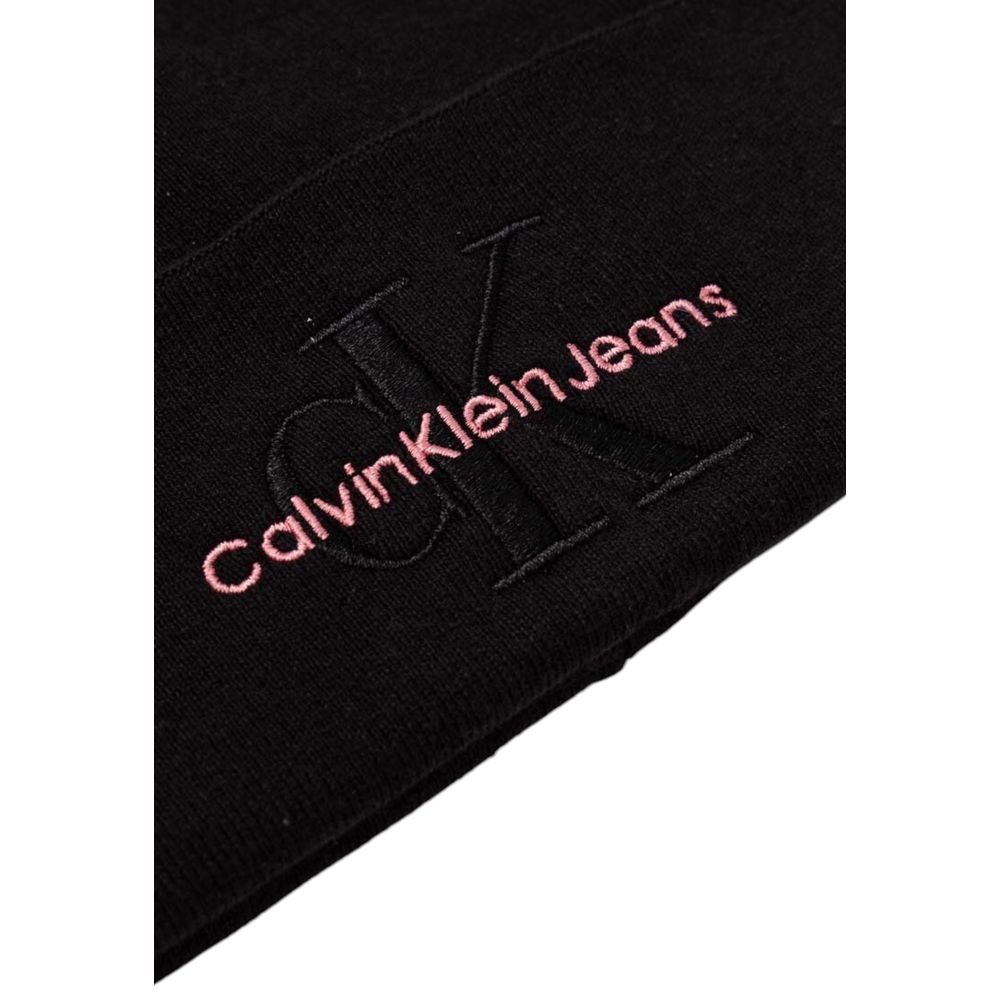 Calvin Klein Jeans Black Cotton Hat - ACCEXO