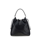 Brunello Cucinelli Black Calf Leather Bos Taurus Shoulder Bag