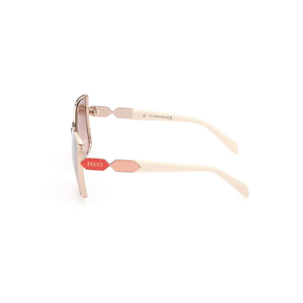 Emilio Pucci White Metal Sunglasses - ACCEXO