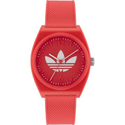 Adidas Red Silicone Watch - ACCEXO