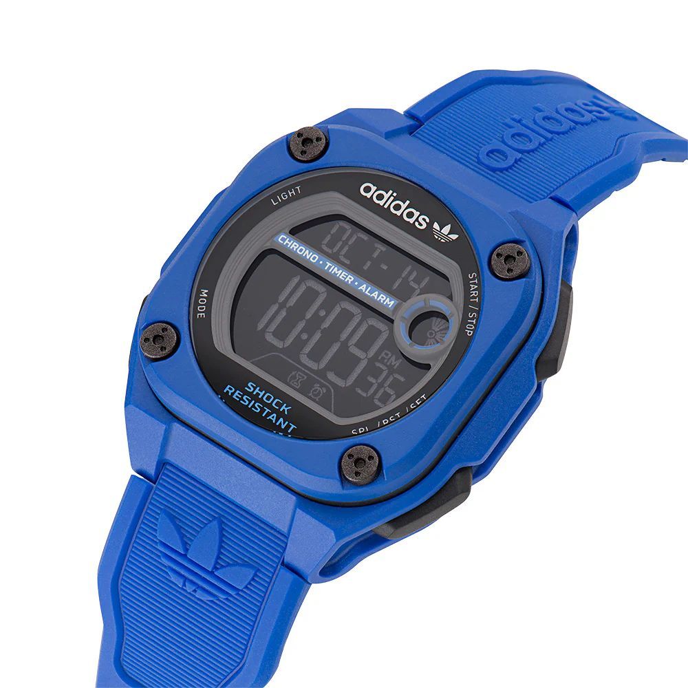 Adidas Blue Silicone Watch - ACCEXO