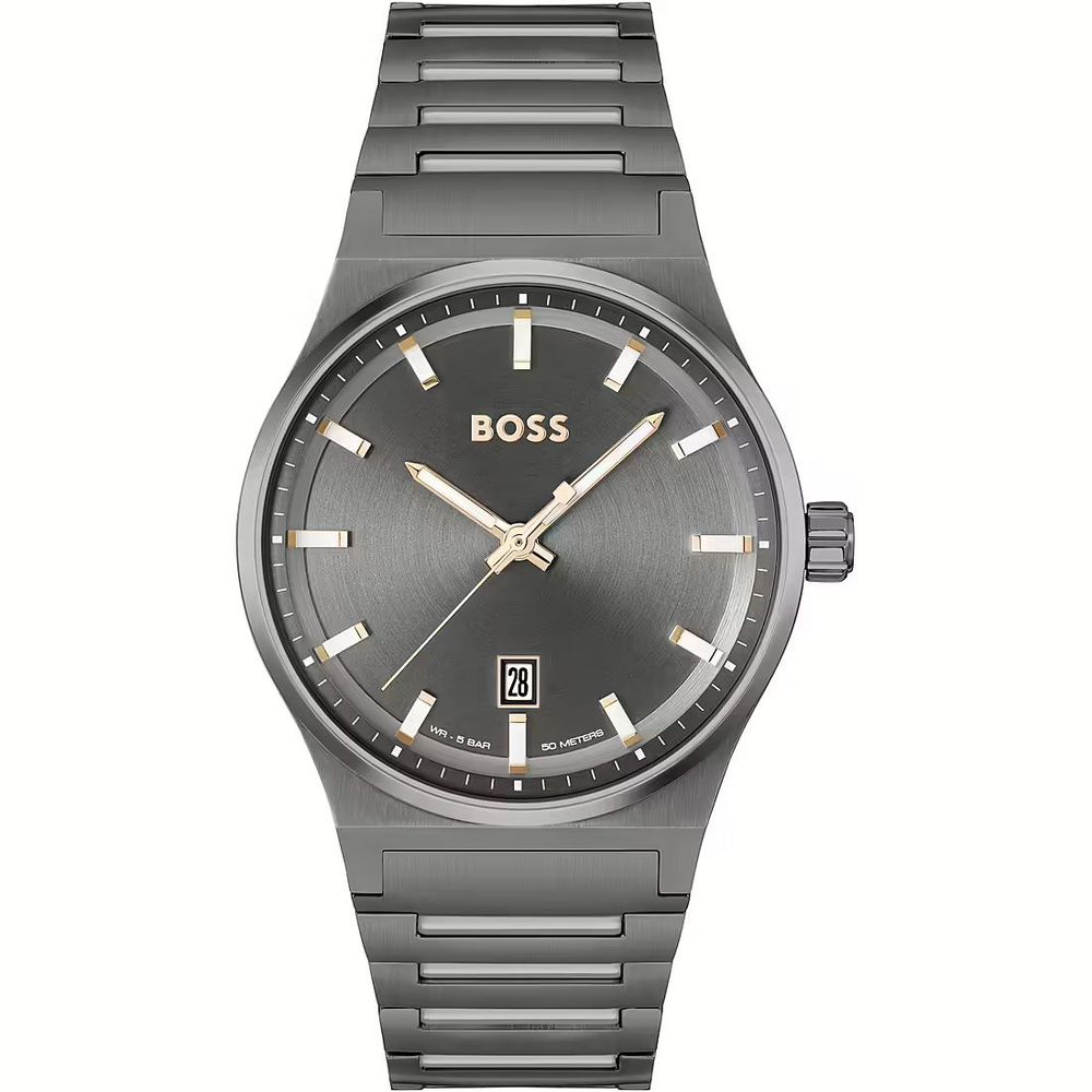 Hugo Boss Gray Stainless Steel Dress Watch Main image
