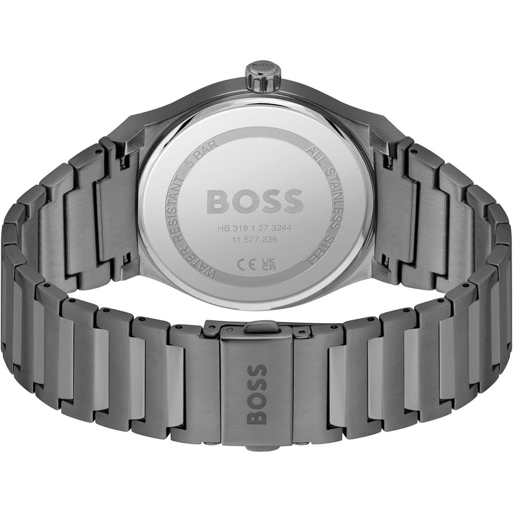 Hugo Boss Gray Stainless Steel Watch - ACCEXO