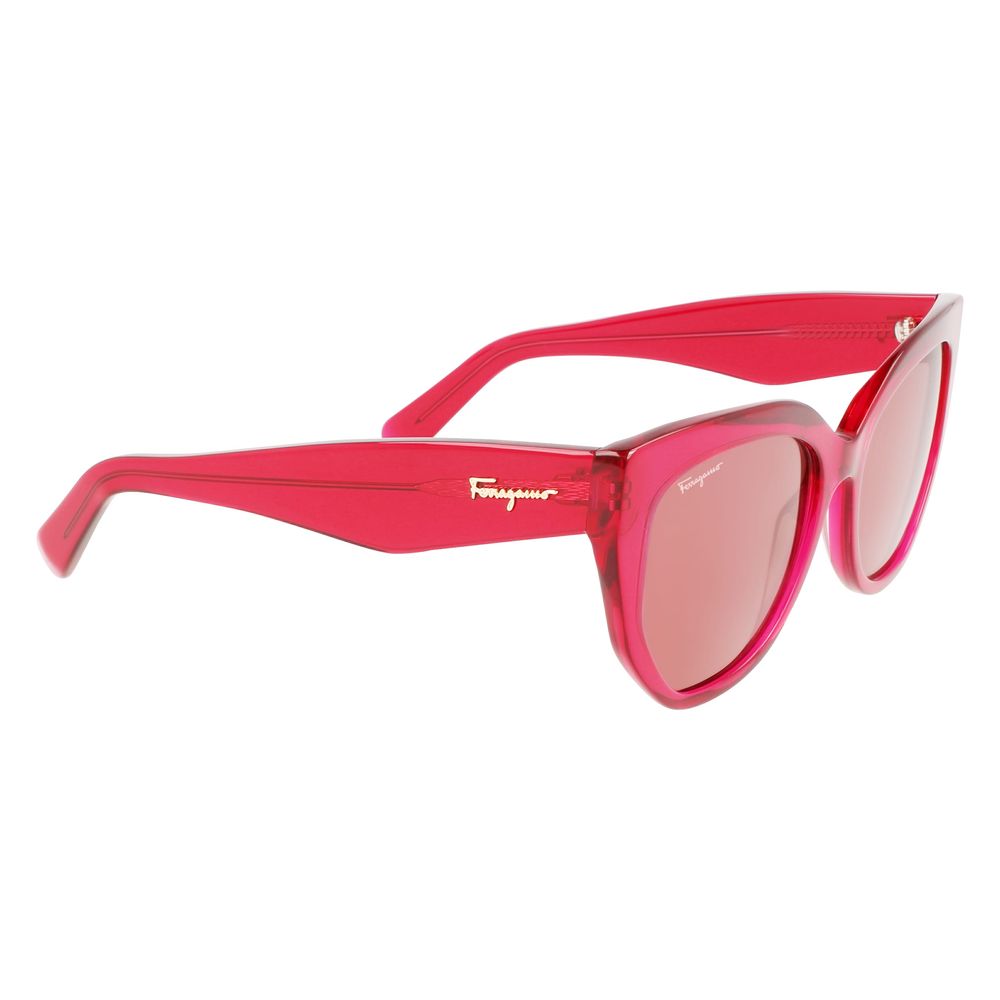 Ferragamo Red Acetate Sunglasses - ACCEXO