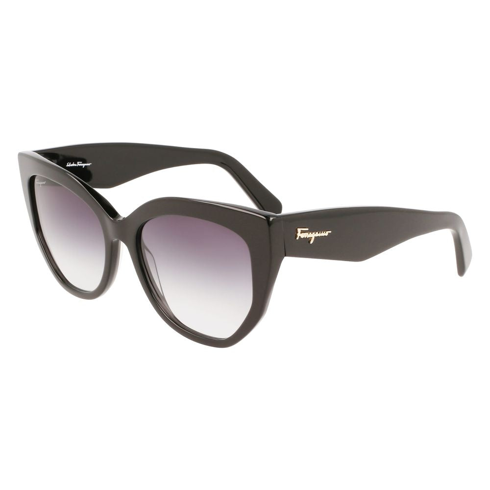 Ferragamo Black Acetate Sunglasses - ACCEXO