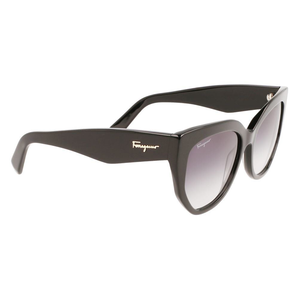 Ferragamo Black Acetate Sunglasses - ACCEXO