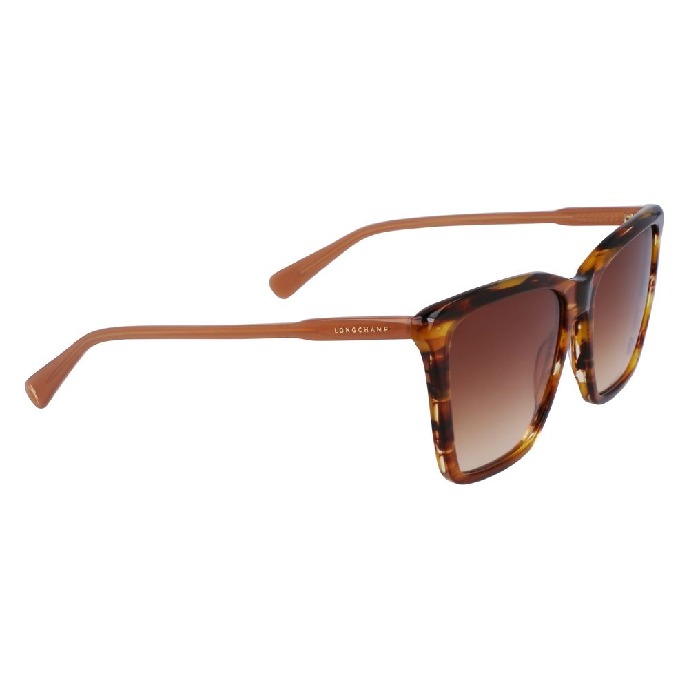 Longchamp Brown Acetate Sunglasses - ACCEXO