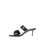 Alexander McQueen Elevate Your Steps in Timeless Black Leather Sandals - ACCEXO