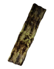 Dolce & Gabbana Multicolor Fur Shawl Neck Wrap Cover Collar Scarf for Women