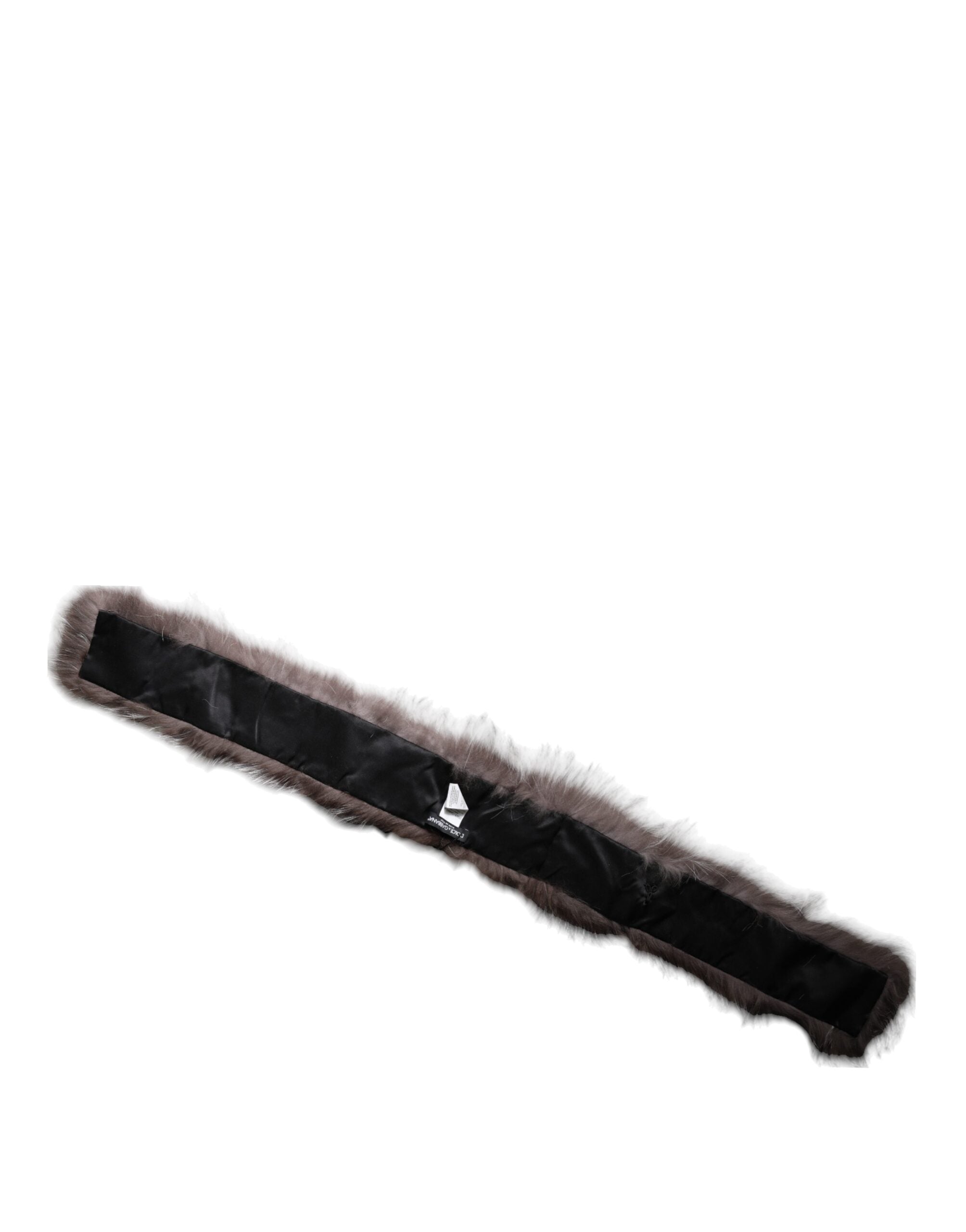 Dolce & Gabbana Gray Fox Fur Neck Wrap Warmer Winter Scarf - ACCEXO