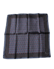 Dolce & Gabbana Dark Blue Beetle Square Handkerchief Scarf for Men