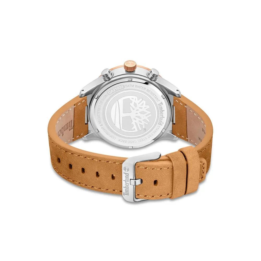 Timberland Brown Leather Watch - ACCEXO