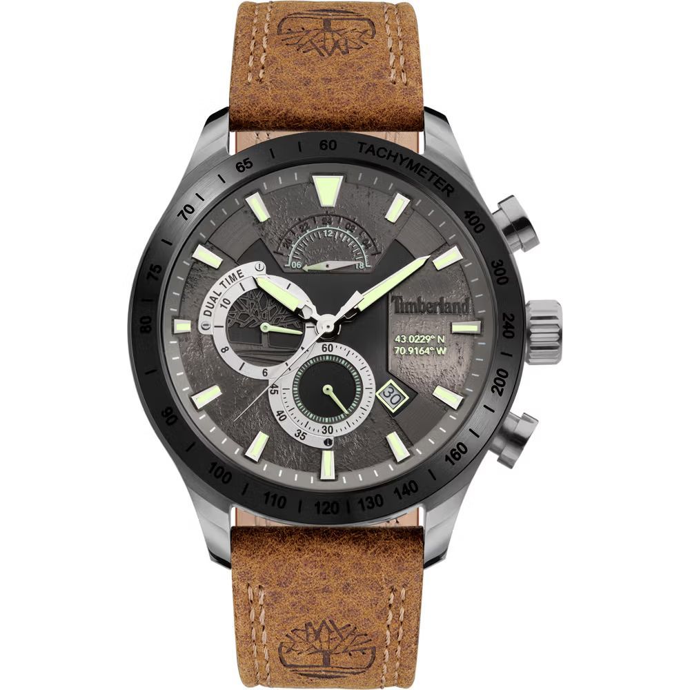 Timberland Brown Leather Watch - ACCEXO