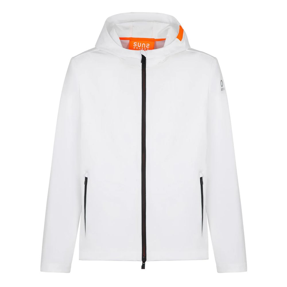 Suns White Polyester Jacket - ACCEXO