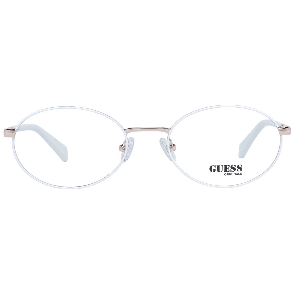Guess White Unisex Optical Frames - ACCEXO