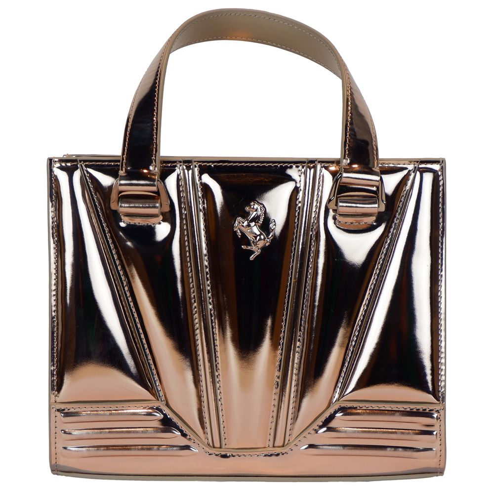 Ferrari Gray Leather Handbag - ACCEXO