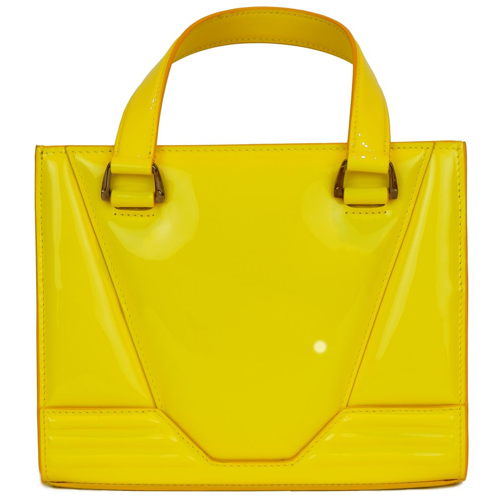 Ferrari Yellow Leather Handbag - ACCEXO