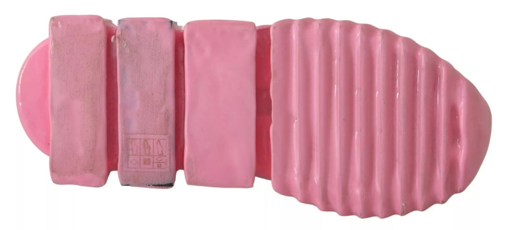 Dolce & Gabbana Pink Low Top Sorrento Sneakers Slip On Casual Shoes - ACCEXO