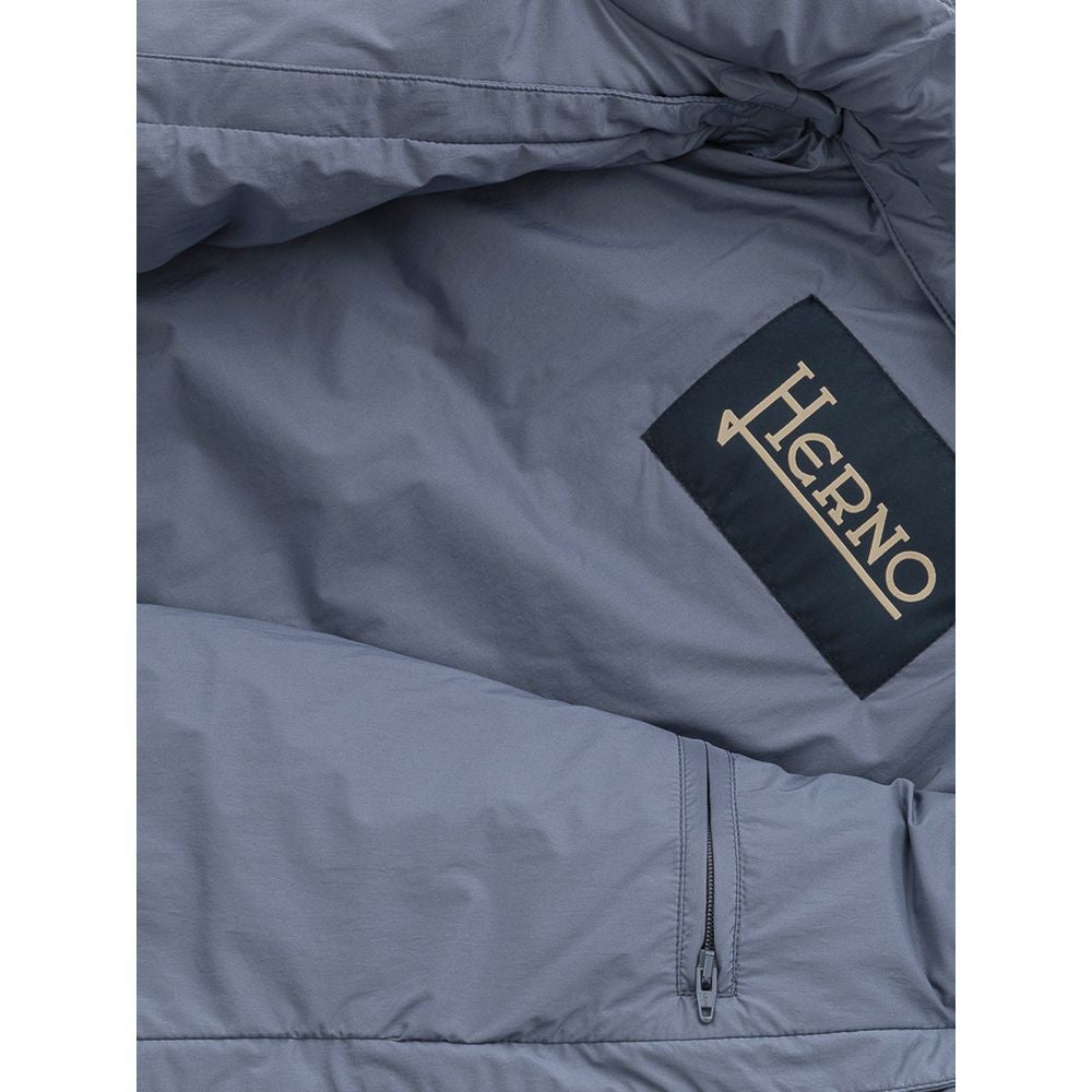 Herno Blue Polyester Jacket - ACCEXO