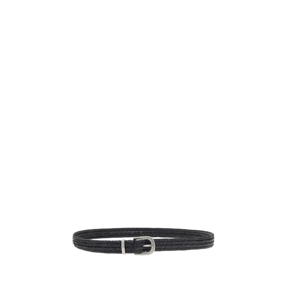 Brunello Cucinelli Braided stretch leather Belt