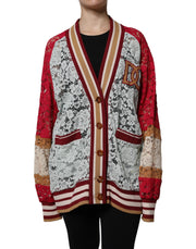 Dolce & Gabbana Multicolor Floral Lace Cardigan Sweater - ACCEXO