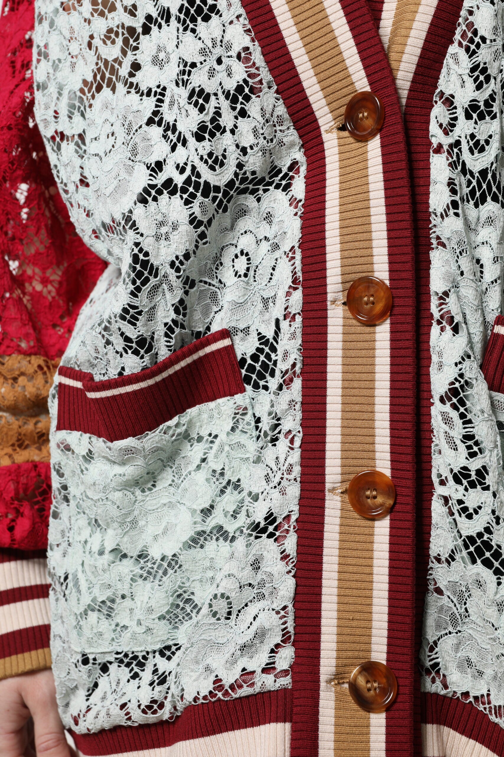 Dolce & Gabbana Multicolor Floral Lace Cardigan Sweater - ACCEXO