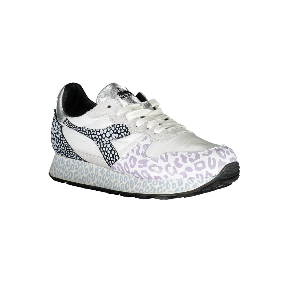 Diadora White Fabric Women Sneaker - ACCEXO